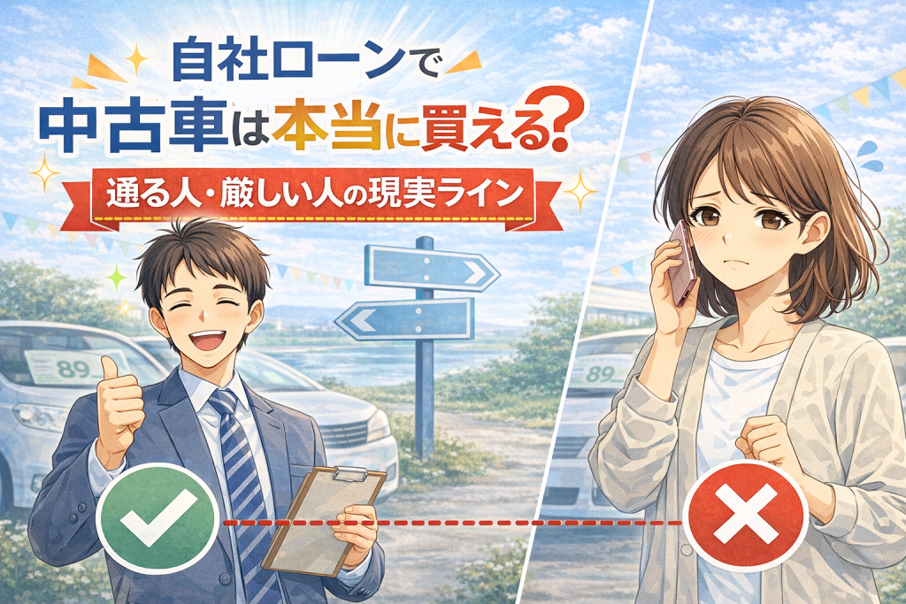 自社ローンで中古車は本当に買える？通る人・厳しい人の現実ライン