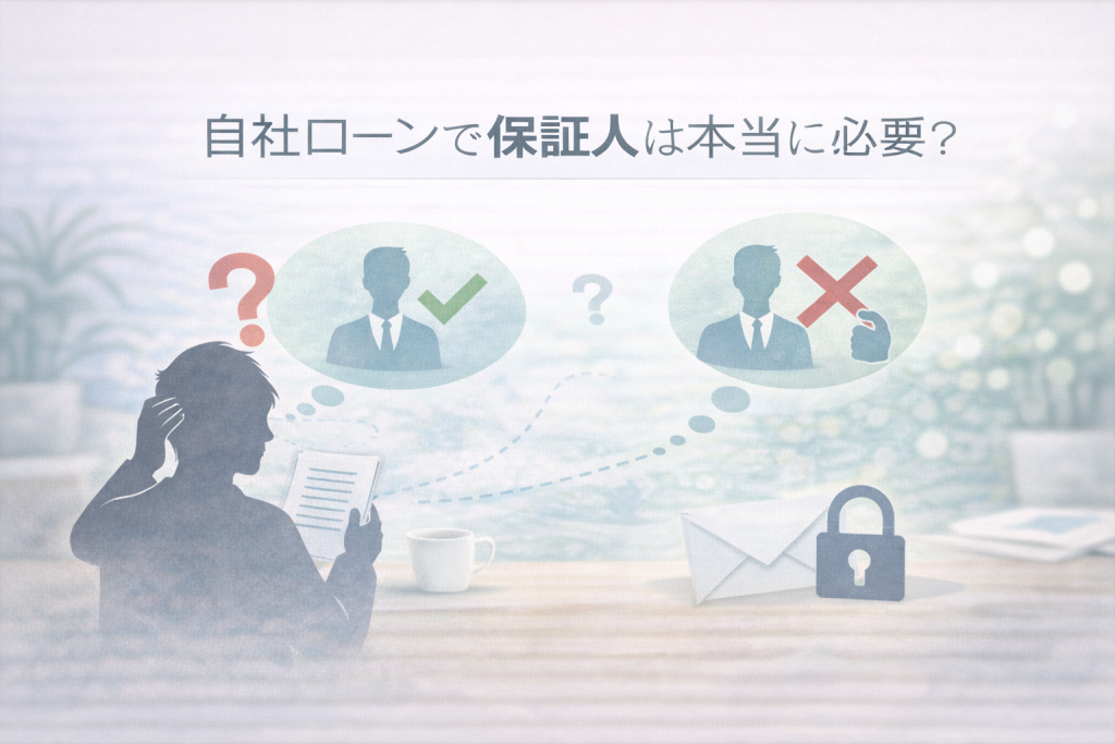 自社ローンで保証人は本当に必要？