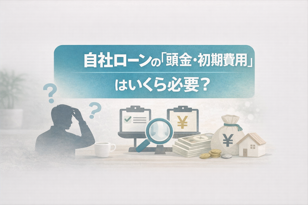 自社ローンの頭金・初期費用はいくら必要？